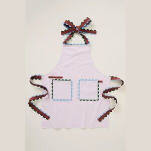 NEW Women's One Size Indira Embroidered Apron - Lilac, by Anthropologie